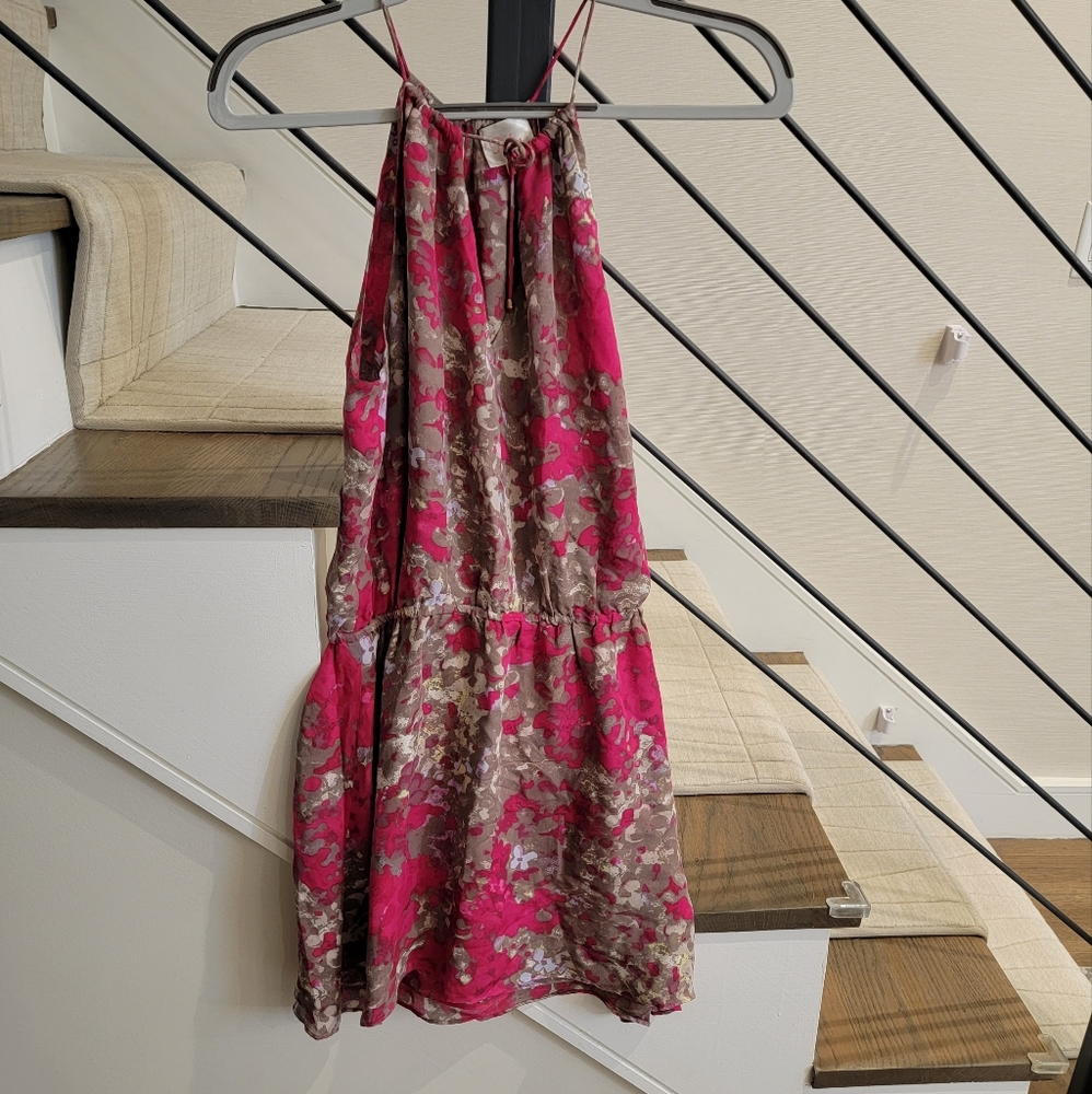 Barbie Pink Floral Parker Dress Size XS